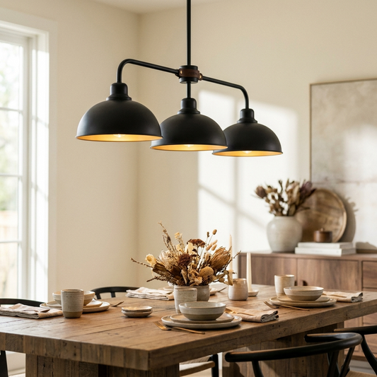 Sculptural Black Cluster Pendant Light by Ferro & Oak